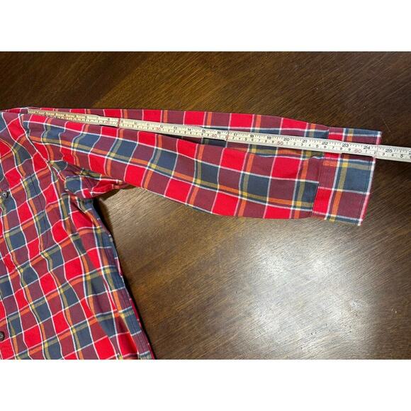 Duluth Trading Free Swingin Flannel Button Down Men XL Plaid Preppy Fall Hiking - Picture 6 of 7